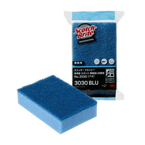 3M 多用途スポンジ 異物混入対策用 アオ 60個入(＠1個あたり166.5円)3030-BLU