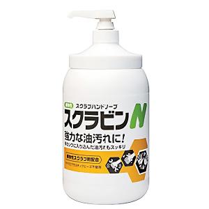 まとめ買い セール価格 サラヤ SARAYA スクラビンN 1.2kgポンプ付 6本入(＠1本あたり3811.5円)23154｜cc-net