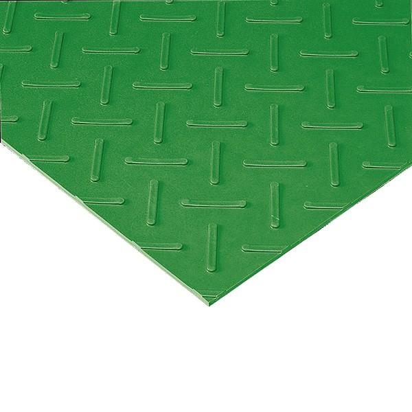 テラモト エスゴムマット 5mm厚 緑 滑り止めマット 1m×10m MR-151-105-1