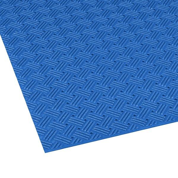 テラモト/トーワ ダイヤマットグリッド 青 滑り止めマット 92cm×10m MR-159-000-...