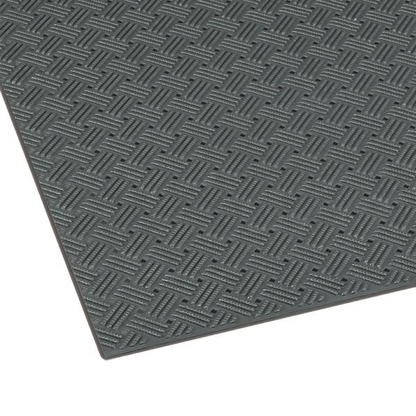 テラモト/トーワ ダイヤマットグリッド 灰 滑り止めマット 92cm×10m MR-159-000-...