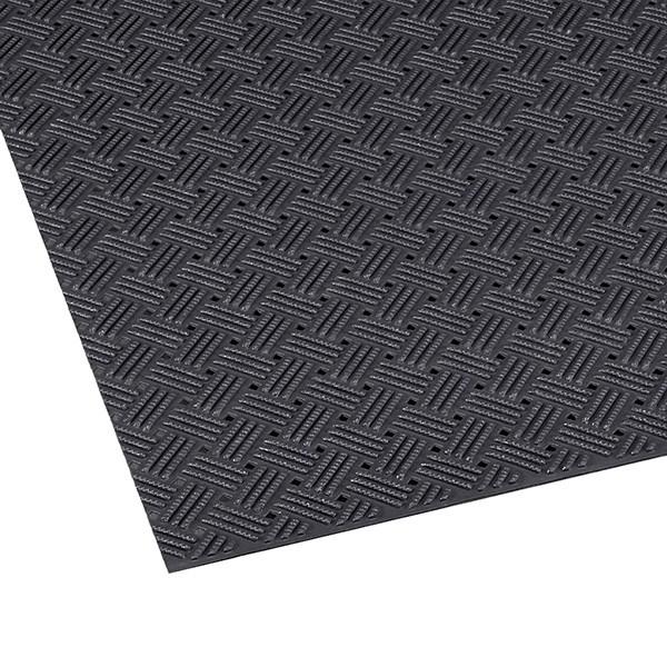 テラモト/トーワ ダイヤマットグリッド 黒 滑り止めマット 92cm×10m MR-159-000-...