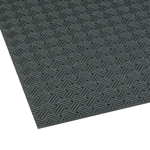 テラモト/トーワ ダイヤマットグリッド ライトグリーン 滑り止めマット 92cm×10m MR-15...