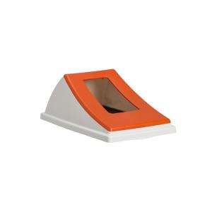テラモト エコン ダストボックス#45 蓋 レッド 一般ゴミ用 オープン ゴミ箱 屋内用 DS-220-202-2｜cc-net