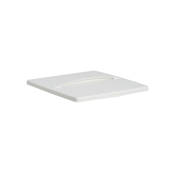 テラモト エコン ダストボックス#70 蓋 オフホワイト かぶせフタ ゴミ箱 屋内用 DS-220-...