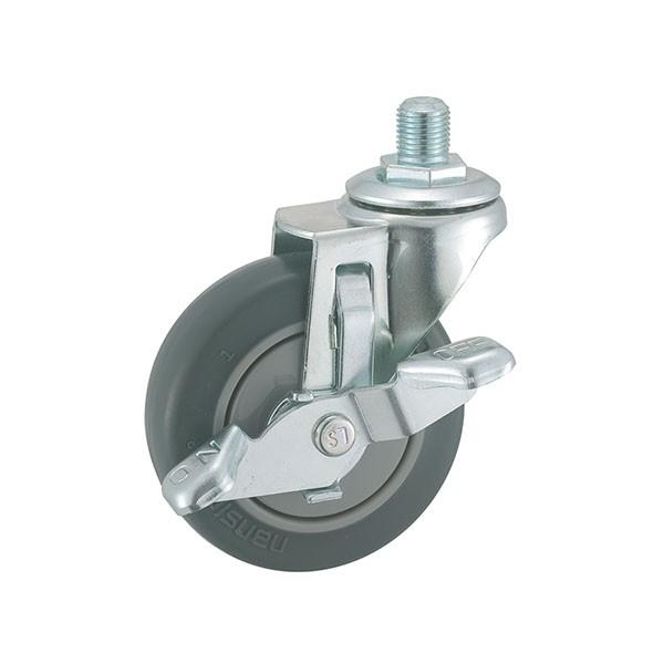 テラモト カート類・共用キャスター 75φ ストッパー付 運搬・カート DS-226-802-0