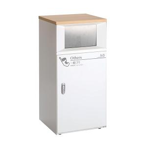 テラモト トラッシュボックスFT 一般ゴミ用 オフホワイト 67L ゴミ箱 屋内用 DS-189-510-0｜cc-net