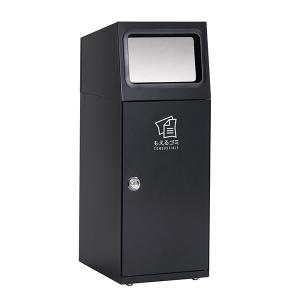 テラモト ニートSL フラップ付 もえるゴミ用 アーバングレー 47.5L ゴミ箱 屋外用 DS-165-111-8｜cc-net