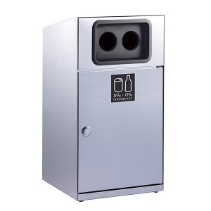 テラモト トラッシュボックス ステン かん・びん用 67L ゴミ箱 屋外用 DS-189-118-0｜cc-net