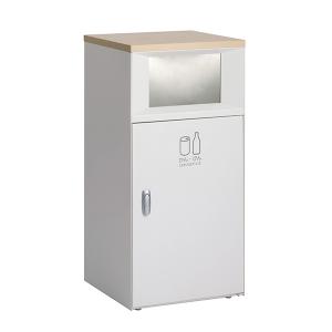 テラモト トラッシュボックスFT かんびん用 オフホワイト 67L ゴミ箱 屋内用 DS-189-518-0｜cc-net