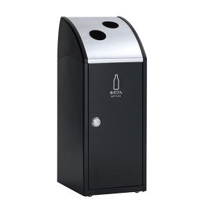テラモト トリム TrimSLF ステン あきびん用 アーバングレー 47L ゴミ箱 屋内用 DS-168-617-8｜cc-net