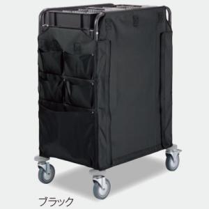 テラモト ホテルリネンワゴン ブラック M DS-573-020-7｜cc-net