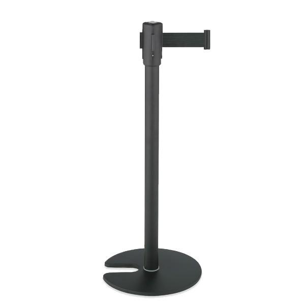 期間限定 セール価格 テラモト ベルトパーテーションスタンドD スチール ベルト黒 SU-660-5...