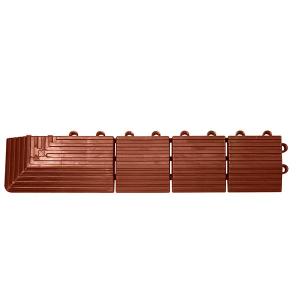 テラモト ナイロンブラッシュ専用ふち 角ふちメス 茶 マット(屋外) MR-003-592-4｜cc-net