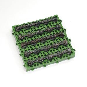 テラモト ナイロンブラッシュ H-30 緑 マット(屋外) 152×152mm MR-097-072-1｜cc-net