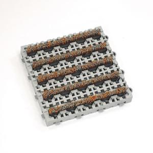 テラモト ナイロンブラッシュ H-30 灰 マット(屋外) 152×152mm MR-097-072-4｜cc-net