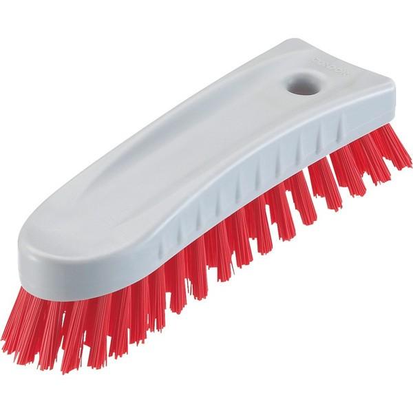 山崎産業 HGハンドブラシH ハード R(赤) 清掃用品 CL613-000X-MB-R