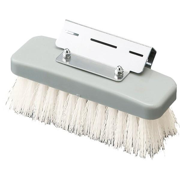 山崎産業 HGワンタッチブラシ W(白) 清掃用品 CL520-000X-MB-W