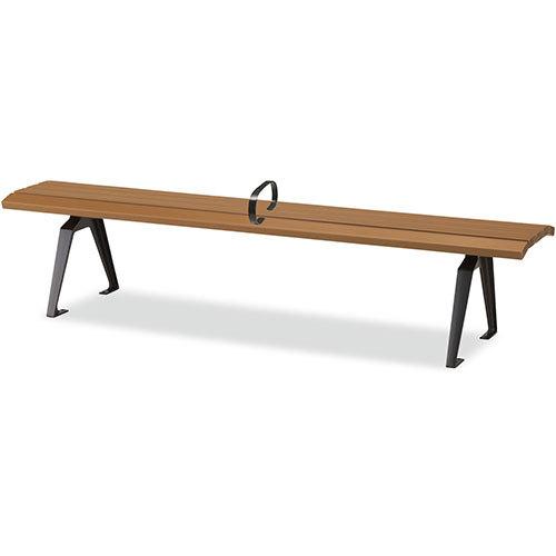 セール価格 山崎産業 ベンチYB-142L-WN1800背なし肘付 YB-142L-WN