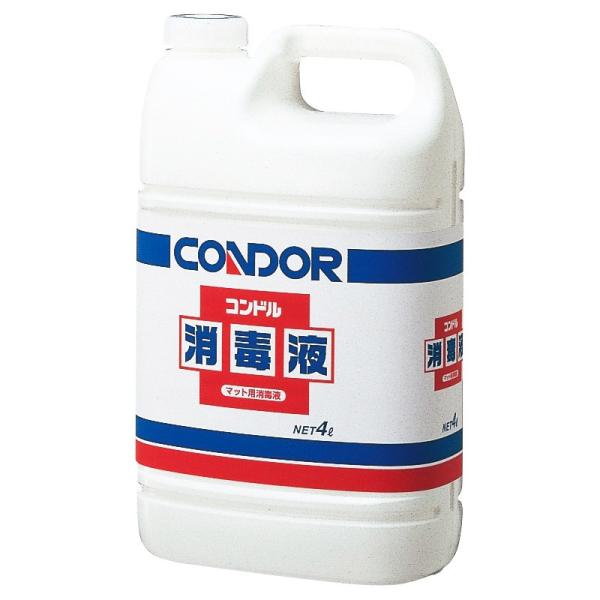 山崎産業 コンドル 消毒液 4L 4個入(＠1個あたり2041.6円)C108-04LX-MB