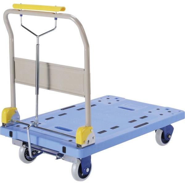 期間限定セール 山崎産業 静音台車 大 ハンドブレーキ付 運搬・カート CA608-000X-MB