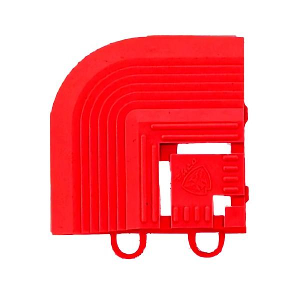 山崎産業 エバック ブラシハードマット 共通縁駒 コーナー R(赤) マット(屋外) F-114-F...