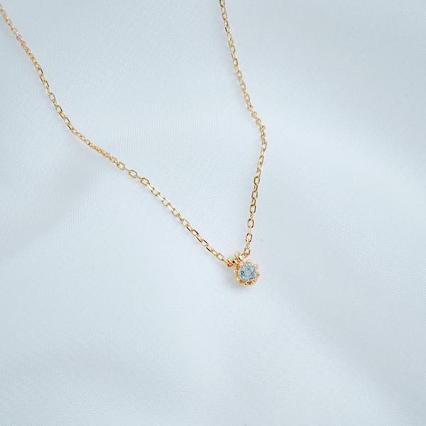 ネックレス トパーズ 天然石 一粒 アクセサリー ゴールド シンプル カジュアル 華奢 重ね付け お...