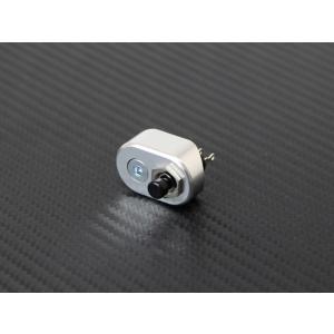 マイクロ ハンドルスイッチ シングル シルバー 22.2mm用 プッシュスイッチ ミニスイッチ カフ...