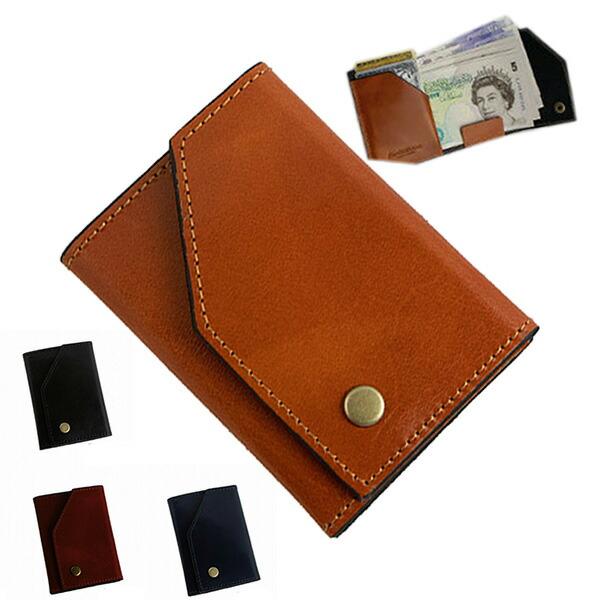 イタリアンレザー 三つ折りコンパクト財布HARVIE&amp;HUDSONハービー&amp;ハドソン 短財布  ha...