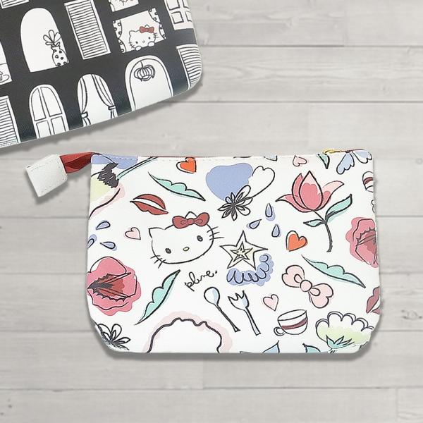 めちゃカワ キティちゃん KiITTYちゃん Wポーチ サンリオ プレゼントに人気♪黒 ブラック 白...