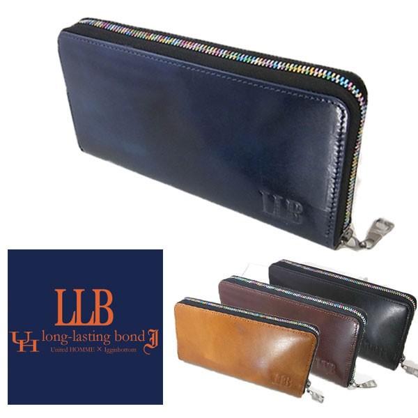 イギンボトム×ユナイテッドオム イタリアンレザーロングウォレット 長財布 小銭入れあり メンズ 長財...