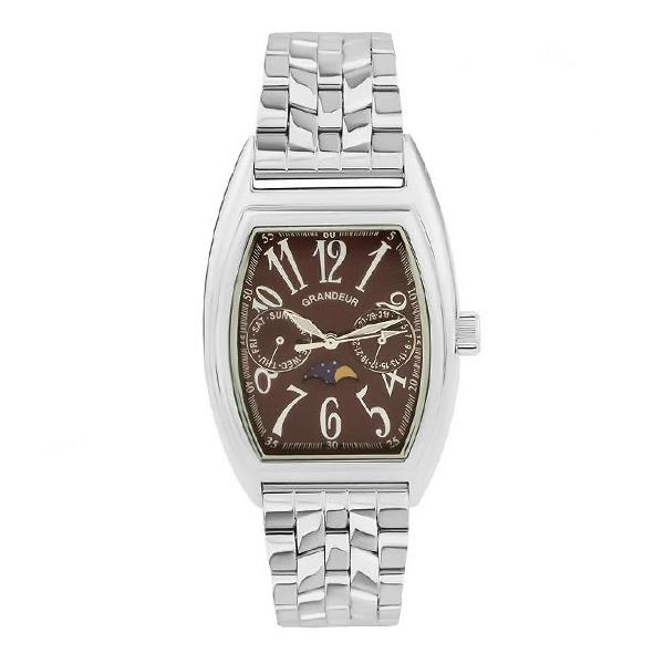 日本製 紳士用 クロノグラフ 腕時計 メタルバンド 金属バンド メンズウォッチ  日常生活防水 クオ...