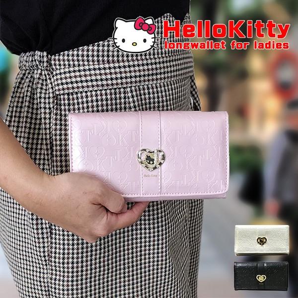 キティちゃん 女性用 かぶせ長財布 送料無料 Hello Kitty ハローキティ レディース ロン...