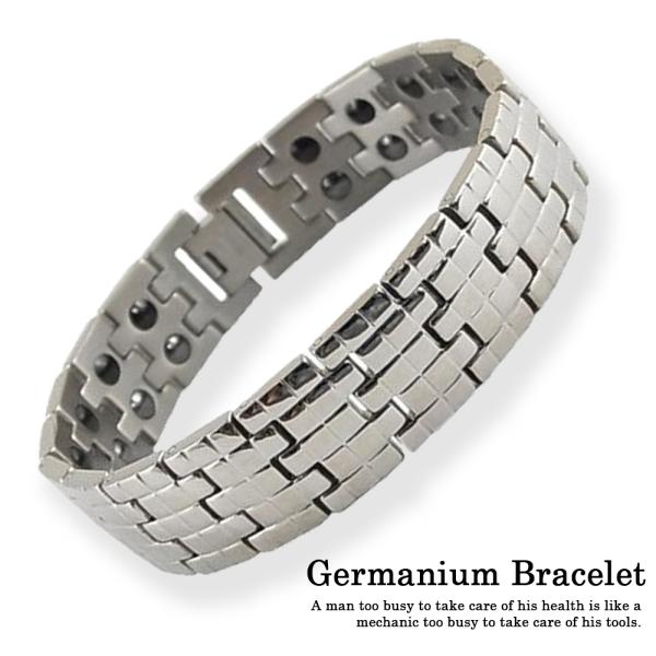 在庫処分 訳あり ステンレス ゲルマニウムブレスレット38粒 男性用女性用 即納 スポーツ 健康