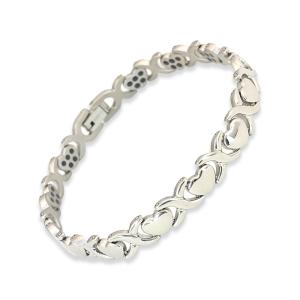 【証明書付き】ゲルマニウムブレスレット 石付き シルバー調 箱あり pancoat_bracelet005