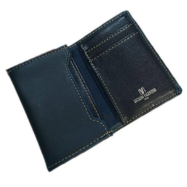 箱無し  メンズ 定番 カードケース 本革 牛革 定番のデザインLUCIANO VALENTINO ...
