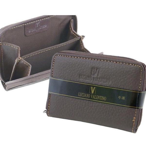 箱無し  メンズ 多収納 パスケース 本革 牛革 小銭入れ付LUCIANO VALENTINO ルチ...