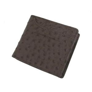 MGSABLE オーストリッチ 二つ折り財布 レディース メンズ 本革 小さい