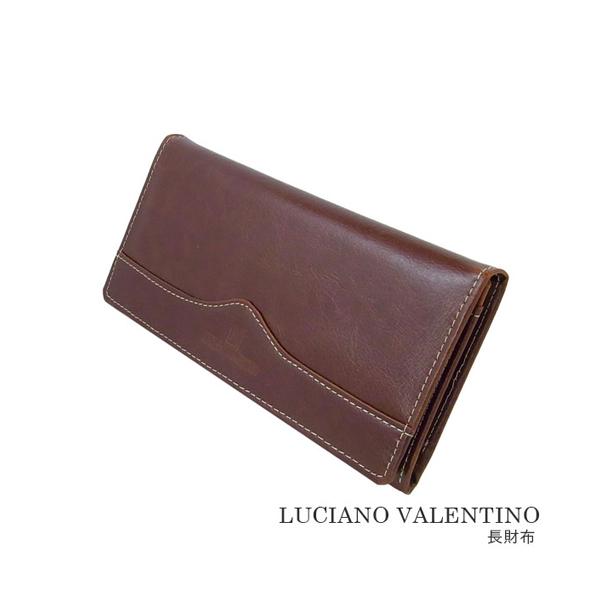 箱無し  メンズ 定番 ロングウォレット 本革 牛革 コスパ良LUCIANO VALENTINO ル...