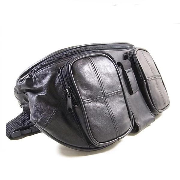 高級本革 高級ラム革ウエストポーチ ウエスト＆ボディ バッグ メンズ ヒップバッグ ウエストバッグ ...