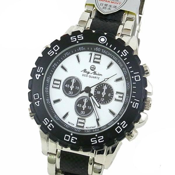 安心の日本製ムーブメント メンズウォッチ  紳士用腕時計 日常生活防水 クオーツMavy Maiso...
