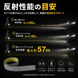 伸びる反射テープ ハサミで自由にカット 強粘着...の詳細画像1