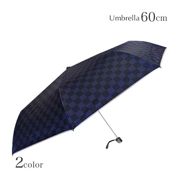紳士用日傘 折りたたみ傘 軽量 大きいサイズ 紫外線カット 晴雨兼用 60cm 雨傘 メンズ コンパ...