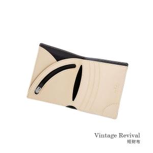 Vintage Revival ヴィンテージリバイバル  機能的 軽量 上質 ヌメ革 レザー ウォレット スマート 二つ折財布 プレゼントにも最適  短財布 ナチュラル｜cccstores