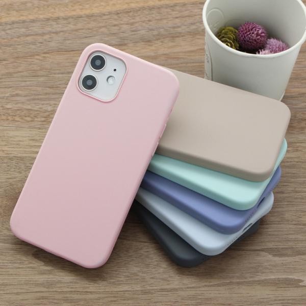 iPhone11 Pro Max ケース カバー プロ マックス シリコン くすみカラー パステル ...