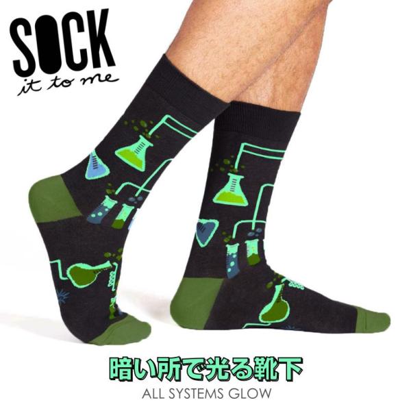 ソックス メンズ 靴下 総柄  Laboratory Sock It To Me ソック イット ト...