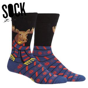 ソックス メンズ xmas  靴下 総柄 トナカイ 動物 クルーソックス All Bundled Up Sock It To Me｜ccilu