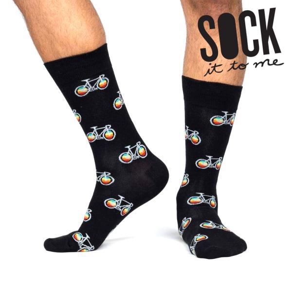ソックス メンズ 靴下 総柄 乗り物 その他 Pedal Power Sock It To Me ソ...