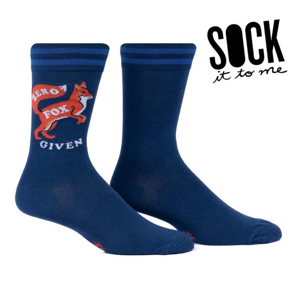 ソックス メンズ 靴下 総柄 キツネ 動物 クルーソックス Zero Fox Given Sock ...