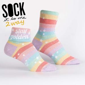 2way 折り返しソックス ソックス レディース 靴下 総柄 キラキラ その他 Stay Golden Sock It To Me｜ccilu